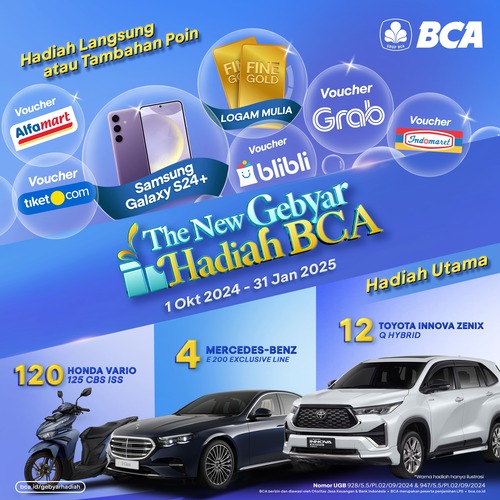 BCA - Gebyar Hadiah BCA