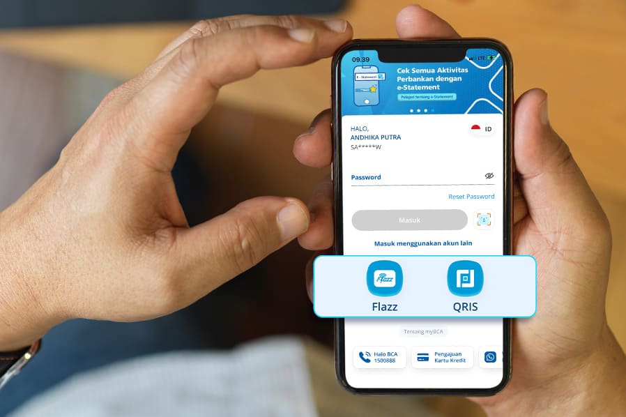 BCA Fitur Instant Access myBCA untuk Transaksi Flazz dan QRIS yang